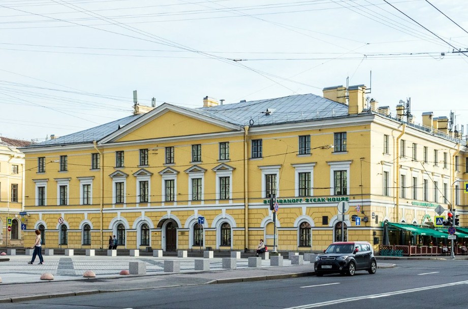фасад дома, здание по адресу г Санкт-Петербург, Конногвардейский б-р, д 4 литера А